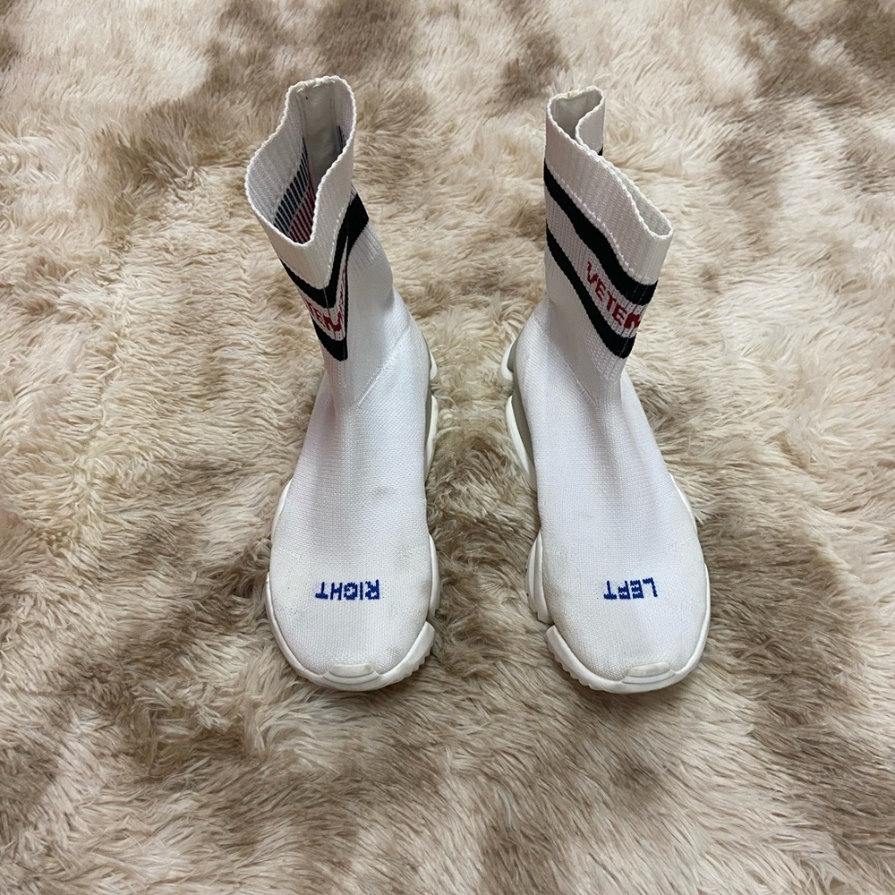 Vetements x Reebok Stretch Knit Shoes